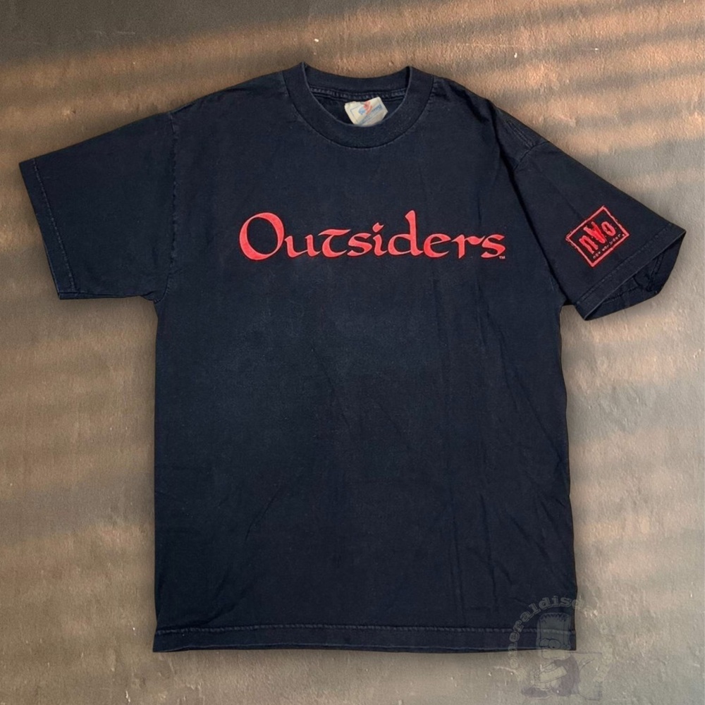 1996 nwo rare vintage outsiders hall nash tee 90s wrestling wolf pack y2k sports
